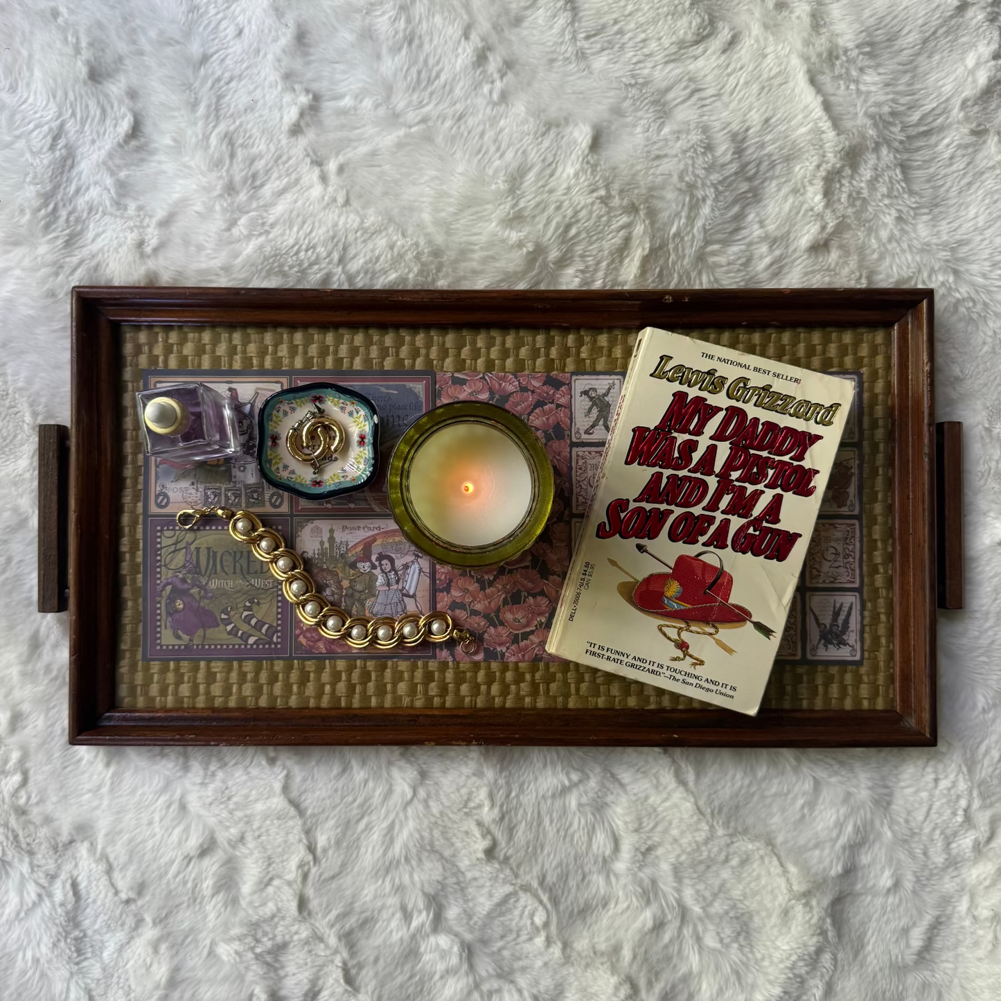 Wood & Glass "Wizard of Oz" Tray