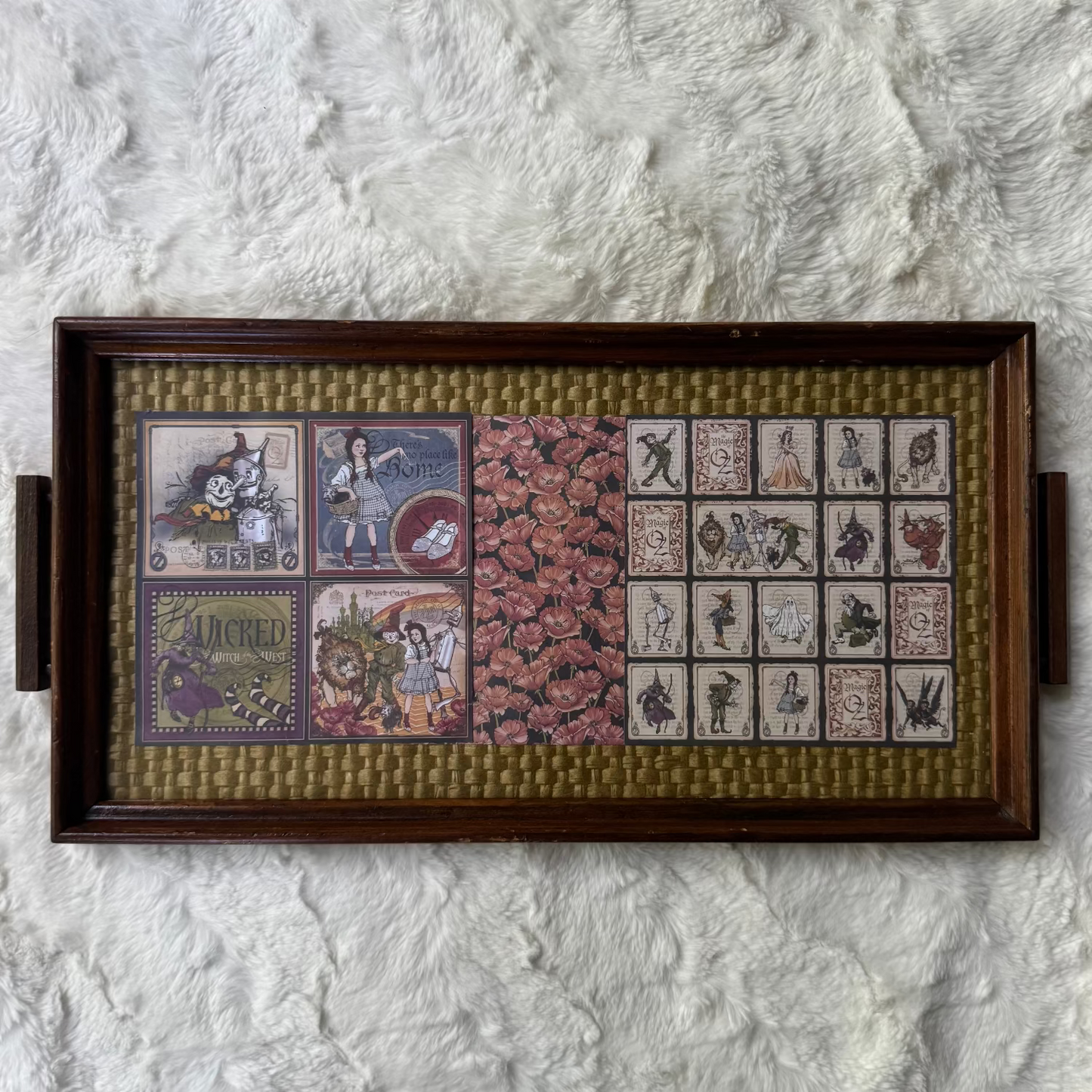 Wood & Glass "Wizard of Oz" Tray