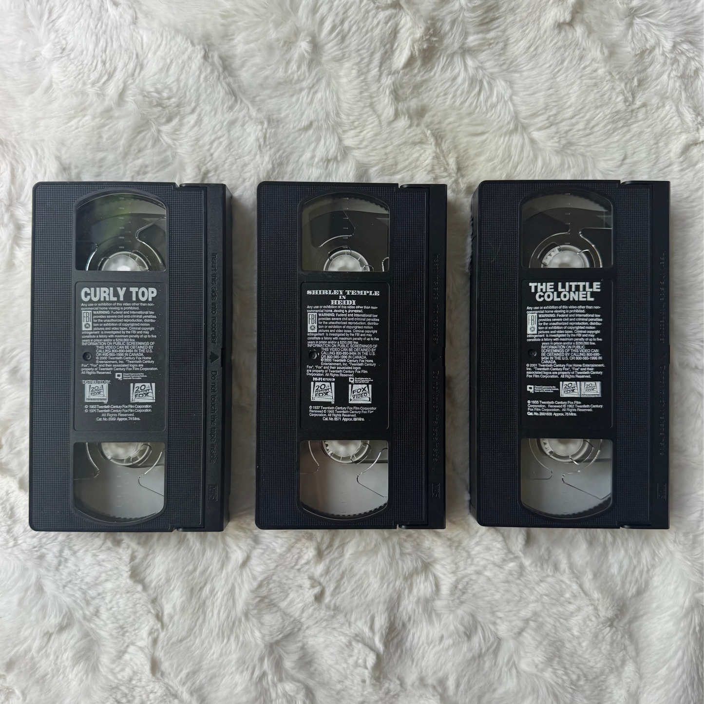Shirley Temple VHS Trio