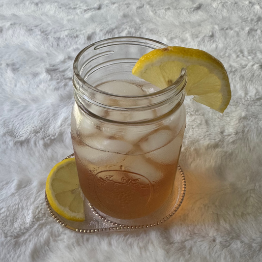 Glass Coaster w/ Garnish Rest