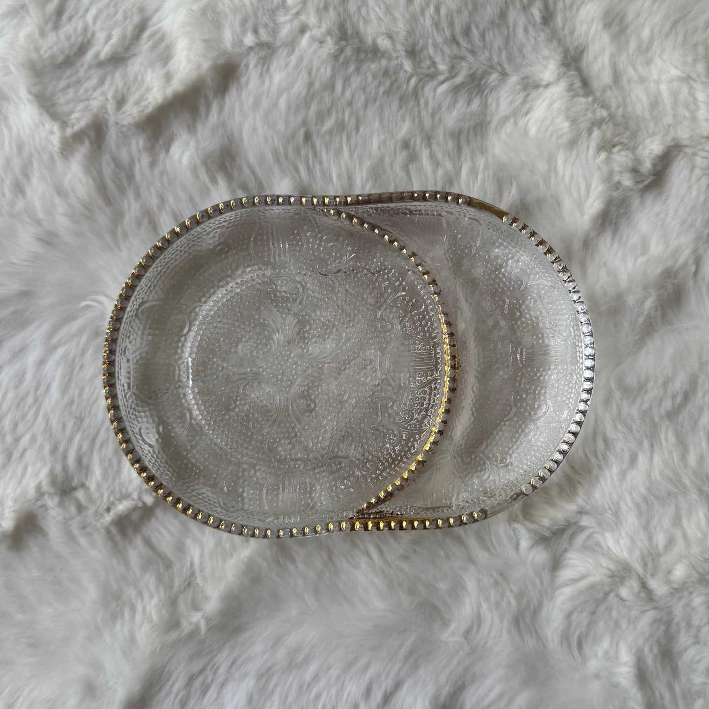 Glass Coaster w/ Garnish Rest