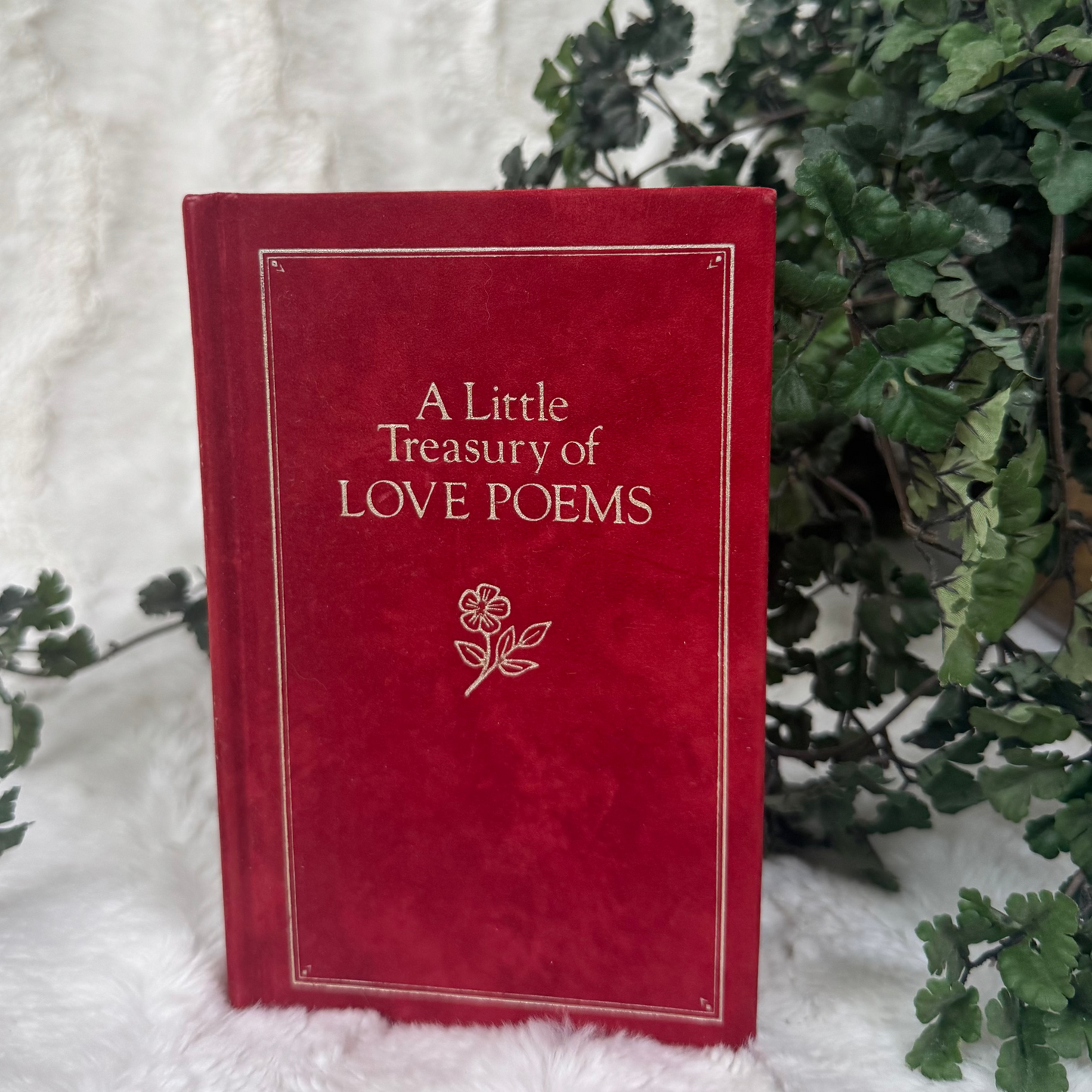 1982 Velvet-Covered Book of Love Poems
