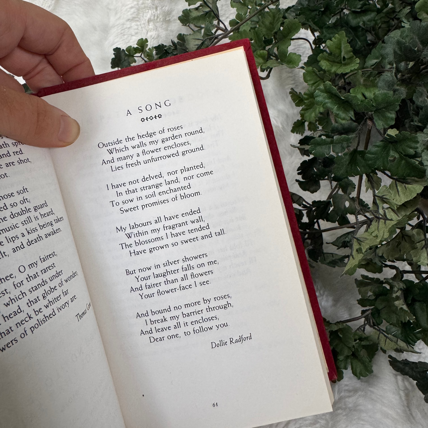 1982 Velvet-Covered Book of Love Poems