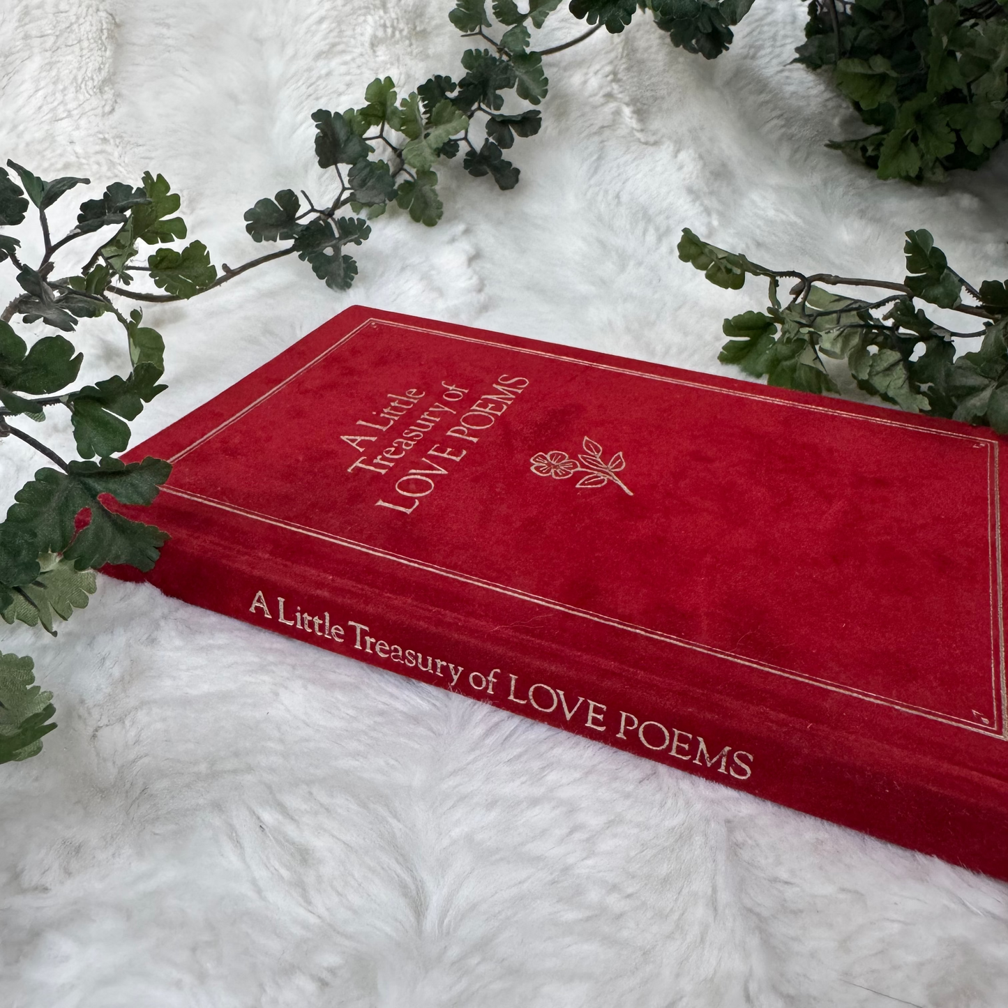 1982 Velvet-Covered Book of Love Poems
